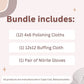 Buy now Cape Cod Polishing Metal Tin Bundle for Fine Metals | (12) 4X6 Polishing Cloths | (1) 12x12 Buffing Cloth | (1) Pair of Nitrile Gloves at indiglob india