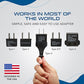 Buy now Ceptics International Worldwide Travel Plug Adapter 5 Piece Set, Great for Cell Phones, Battery Chargers, Laptops to Work in Most Countries at indiglob india