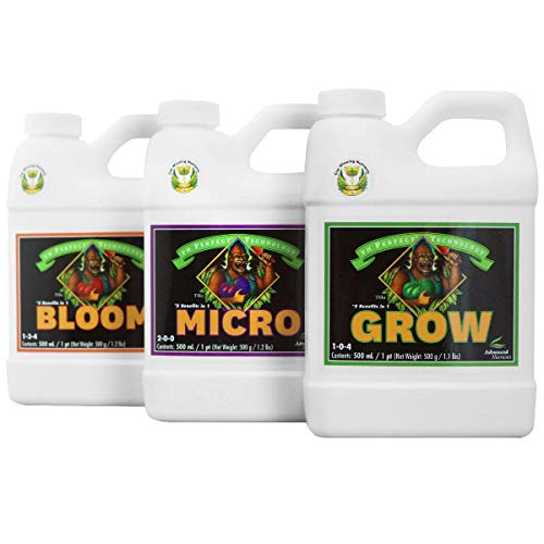 Buy now Advanced Nutrients ANBGMBD500 Bloom, Micro, Grow Fertilizer Bundle, 500ml Each, Original Version at indiglob india