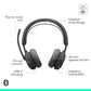 Buy now Logitech Zone Wireless 2 ES for Business - Noise-Canceling Wireless Headset with Adaptive Hybrid ANC, Native Bluetooth, Microsoft Teams Certified - Graphite at indiglob india
