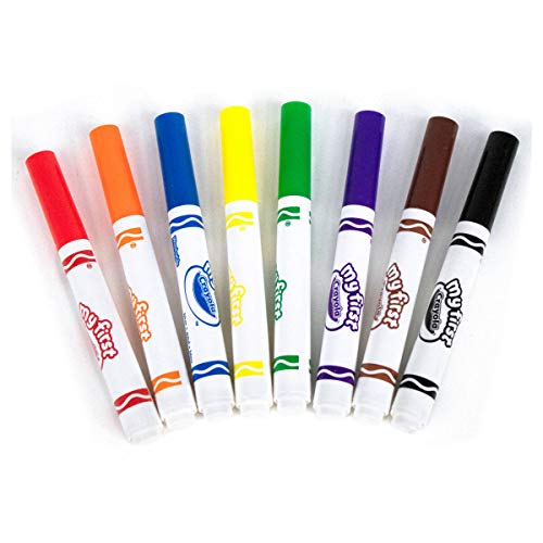 Buy now CRAYOLA MyFirst Washable Markers - Assorted Colours (Pack of 8) | Easy-Grip Markers Ideal for Toddlers Hands | Ideal for Kids Aged 12+ Months at indiglob india