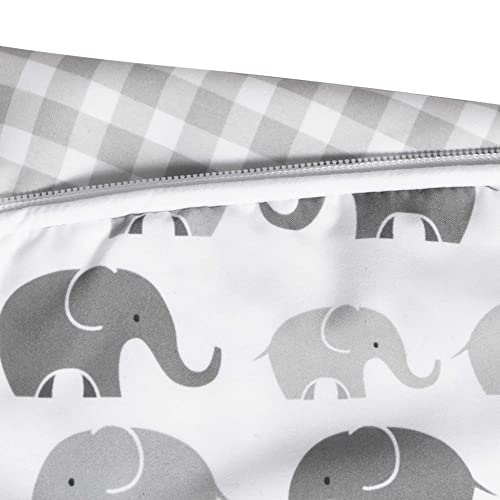 Buy now Boppy Nursing Pillow Cover, Premium Quick-Dry Fabric, Gray Elephants, Fits The Original Support Boppy Pillow for Breastfeeding and Bottle Feeding, Cover Only at indiglob india
