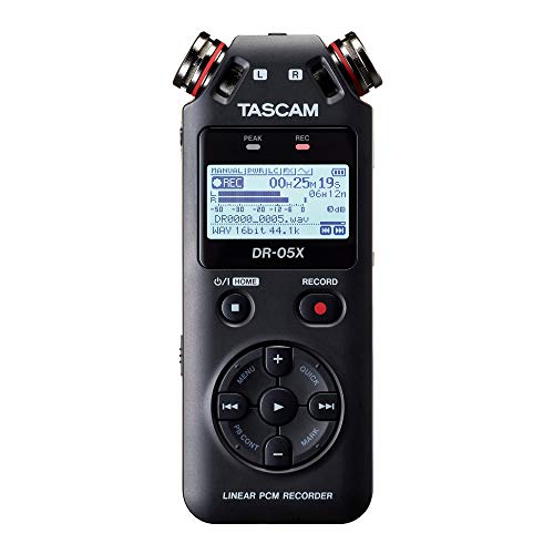 Buy now Tascam DR-05X Stereo Handheld Digital Audio Portable Recorder and USB Audio Interface, Pro Field, AV, Music, Dictation Recorder at indiglob india