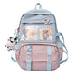 Buy now JQWSVE Kawaii Backpack with Kawaii Pins and Accessories Cute Backpack Aesthetic Backpack Women Lightweight Travel Rucksack at indiglob india