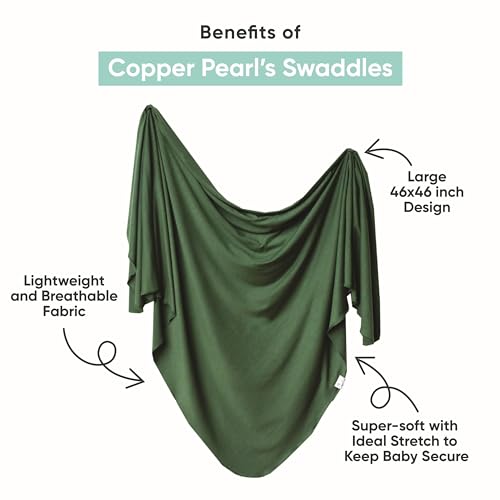 Buy now Copper Pearl Large Premium Knit Baby Swaddle Receiving Blanket Ace at indiglob india