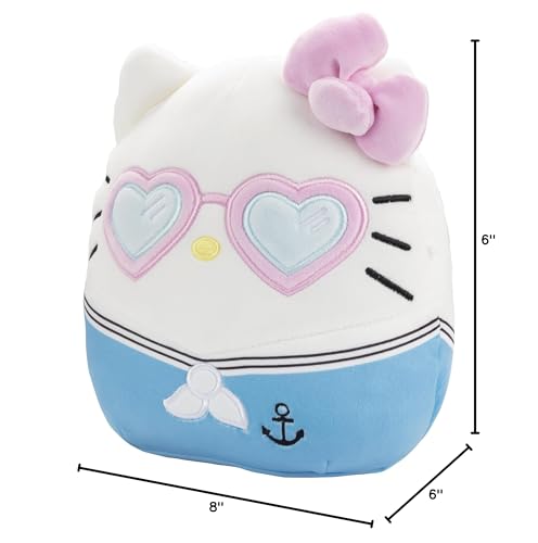 Buy now Squishmallows Original 8-Inch Hello Kitty Heart Glasses Plush - Official Jazwares Sanrio Valentine's Day Plush - Collectible Soft Squishy Stuffed Animal Toy - Gift for Kids, Girls & Boys at indiglob india