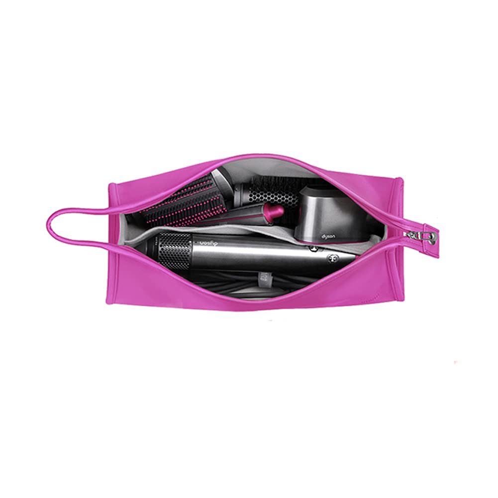 BUBM Travel Storage Bag Compatible with Dyson Airwrap Styler, Shark Flexstyle Air Styling & Drying System, Portable Carrying Case Organizer for Airwrap Styler and Attachments,Rose
