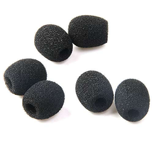 Buy now AUGSUN 18Pcs Lapel Microphone Clips Replacement Kit, 6Pcs Lavalier Mic Clips Metal Tie Clips Lavalier Microphone Clips, 6Pcs Windscreen Foam Cover and 6Pcs Plastic Wire Clips at indiglob india