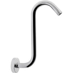 Buy now NearMoon S Shaped Shower Head Riser Arm, Shower Extender Arm with Flange, Standard 1/2" Connection- Bathroom Accessory, 10 Inch (1 Pack, Chrome) at indiglob india