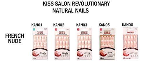 Buy now Kiss Salon Acrylic Nude French Nails 28 Count (Breathtaking) (6 Pack) at indiglob india