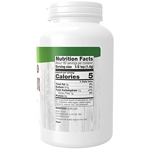 Buy now NOW Foods, Guar Gum Powder, 100% Pure Powder, Natural Thickener, Gluten-Free, 8-Ounce at indiglob india