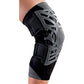 DonJoy Reaction Web Knee Support Brace with Compression Knee Sleeve | Superior Comfort Knee Support SleeveKnee Sleeve for Men and Women: Grey, Medium/Large