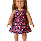 Buy now Girl & Doll Matching Dresses Floral Clothes Sleeveless Summer Swing Dress 3t 4t Navy Flower at indiglob india