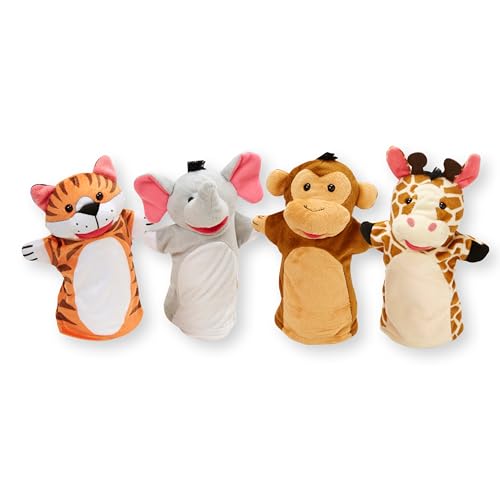 Buy now Melissa & Doug Zoo Friends Hand Puppets (FFP) at indiglob india