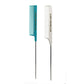 Allegro XL Pintail Rat Tail & Parting Combs - Metal Tail Foiling & Pin Combs (2 Pc. AQUA & WHITE)