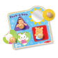 Buy now Melissa & Doug?? Ms. Rachelƒ?› Wooden Peek-a-Boo Jumbo Peg Puzzle, 4-Piece with Mirror, Toddler Toys for Boys and Girls Ages 1+ Years at indiglob india