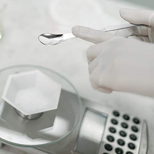 Buy now 22 Pieces Stainless Steel Lab Spatula Micro Scoop Set Laboratory Sampling Spoon Mixing Spatula for Powders Gel Cap Filler at indiglob india