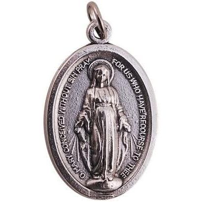 Miraculous Medal - 10 Pack, Silver, Classic, Religious, Devotional