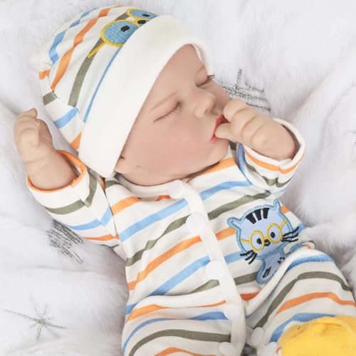 Buy now Lifelike Reborn Baby Dolls - 12 Inch Full Body Vinyl Realistic Baby Doll Sleeping Newborn Real Life Small Baby Doll for 3 + Year Old Kids at indiglob india