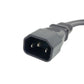 chenyang IEC 320 C14 Male 1 to 2 C13 Female Y Splitter Power Extension Cable Adapter 10A 250V for Monitor/Computer/PDU Chassis/Printer