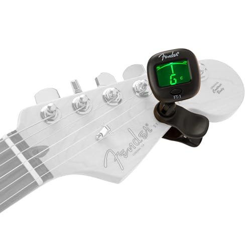 Buy now Fender FT-1 Professional Guitar Tuner Clip On, Stocking Stuffers, Guitar Accessories, with 1-Year Warranty, Full-Range Chromatic Guitar Tuner with Dual-Rotating Hinges, A4 Calibration at indiglob india