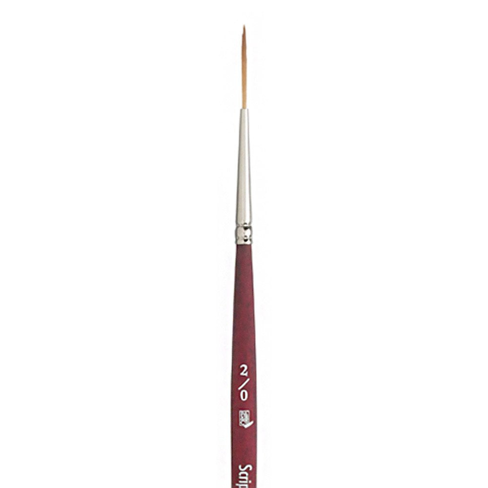 Buy now Princeton Velvetouch Artiste, Mixed-Media Brush for Acrylic, Watercolor & Oil, Series 3950 Script Liner Luxury Synthetic, Size 2/0 at indiglob india