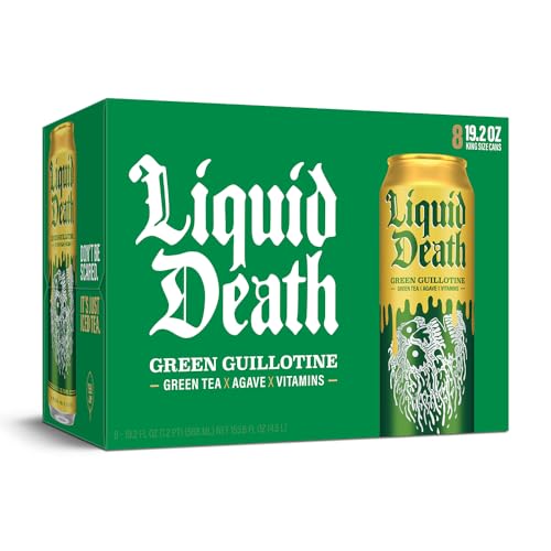 Buy now Liquid Death Iced Tea - Blueberry Buzzsaw (Blueberry-Flavored Black Tea), Less Sugar*, Boost of Caffeine, B Vitamins, No Artificial Sweeteners, 12 Fl Oz (Pack of 12) at indiglob india