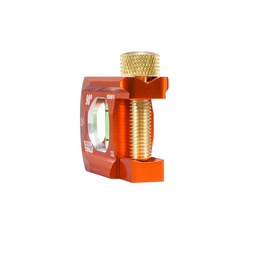 Buy now Klein Tools 935AB1V 2.5-Inch No-Dog Conduit Bending Level, 1 Vial, ACCU-BEND Level Eliminates Dog-Legs in Offsets and Saddle Bends at indiglob india