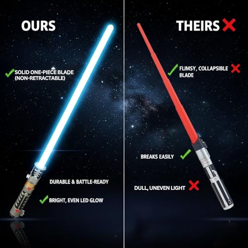 Buy now Liberty Imports 2-in-1 LED Light Up Sabers, Dual Bladed Toy Saber Swords Set for Kids with FX Power Up and Motion Sensitive Sound Effects for Cosplay, Dress Up at indiglob india