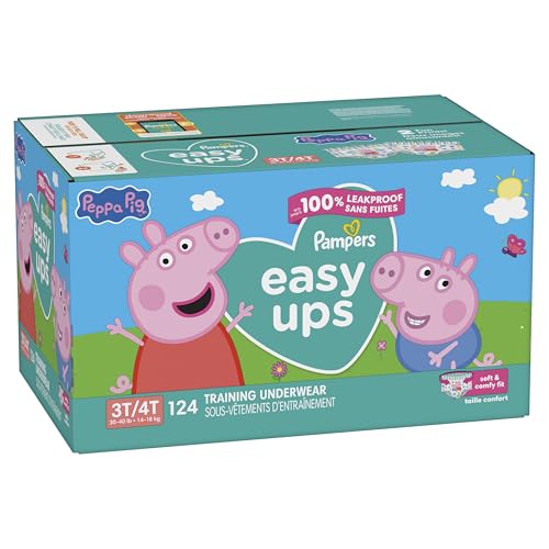 Buy now Pampers Training Pants - Easy Ups Girls & Boys - Size 3T-4T, 22 Count, Peppa Pig Underwear (Packaging May Vary) at indiglob india