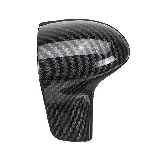 Buy now Suitable for Audi Shift knob Cover Shell Interior Modification (ABS Carbon Fiber Plaid) (B) at indiglob india