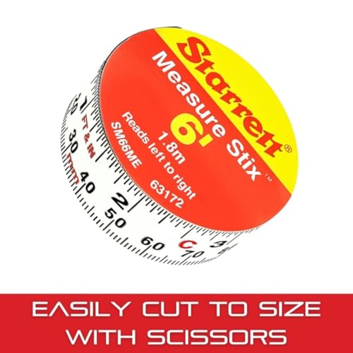 Buy now Starrett Tape Measure Stix with Adhesive Backing - Mount to Work Bench, Saw Table, Drafting Table - 3/4" x 2m/6', English Metric, Left-Right Reading - SM66ME at indiglob india