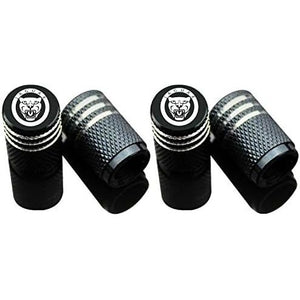 Car Tire Air Valve Caps- Auto Wheel Tyre Dust Stems Cover with Logo Emblem Waterproof Dust-Proof Universal fit for Cars, SUV, Truck, Motorcycles 4 Pieces