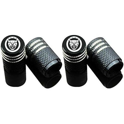 Car Tire Air Valve Caps- Auto Wheel Tyre Dust Stems Cover with Logo Emblem Waterproof Dust-Proof Universal fit for Cars, SUV, Truck, Motorcycles 4 Pieces
