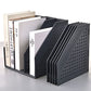 Buy now deli Magazine File Holder, Collapsible Desk File Organizer for Office Organization and Storage with 3 Vertical Compartments at indiglob india