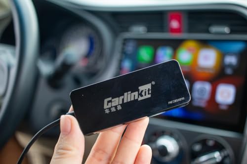Buy now CarlinKit Wired CarPlay Dongle Android Auto for Car Radio with Android System Version 4.4.2 and Above, Install The AutoKit App in The Car System, Dongle Connect The Car's AutoKit App to get CarPlay at indiglob india