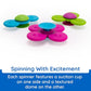 Buy now Fat Brain Toys Whirly Squigz, Silicone Spinners and Suction Toys for Kids 10 Months and Up at indiglob india