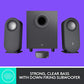Buy now Logitech Z407 Bluetooth Computer Speakers with Subwoofer and Wireless Control, Immersive Sound, Premium Audio with Multiple Inputs, USB Speakers at indiglob india