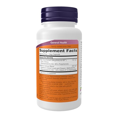 Buy now NOW Supplements, Blood Pressure Health with MegaNatural??-BPƒ?›, Cardiovascular Support*, 90 Veg Capsules at indiglob india