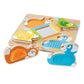 Buy now Melissa & Doug First Play Peek-a-Boo Pets Wooden Touch and Feel Puzzle with Mirror Mirror Toy for Babies and Toddlers, Sensory Toy Puzzle at indiglob india