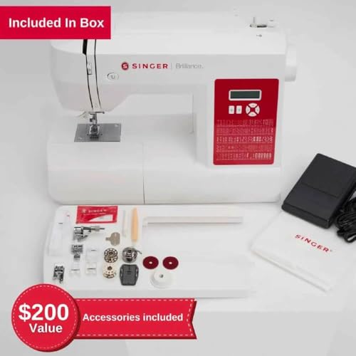 Buy now Plus Sewing Machine 62C Brilliance with Extension Table by Singer at indiglob india