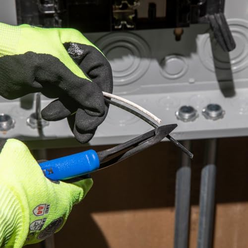 Buy now Klein Tools J2000-48 Pliers, Made in USA, Diagonal Cutting Pliers with Angled Head, Heavy-Duty to Cut ACSR, Screws, Nails, and most Hardened Wire, 8-Inch at indiglob india