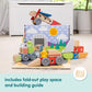 Buy now Melissa & Doug Blockables™ Vehicles Snap and Play, Mix and Match Connectable Wooden Building Blocks Play Set Toy for Preschool Boys and Girls (54 Pcs) at indiglob india