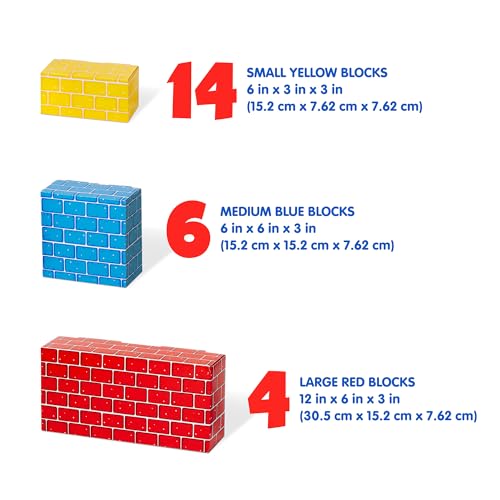 Buy now Melissa & Doug Deluxe Jumbo Cardboard Blocks (24 Pieces) - FSC Certified at indiglob india