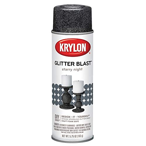 Buy now Krylon K03805A00 Glitter Blast Glitter Spray Paint for Craft Projects, Starry Night Silver, 5.75 oz at indiglob india