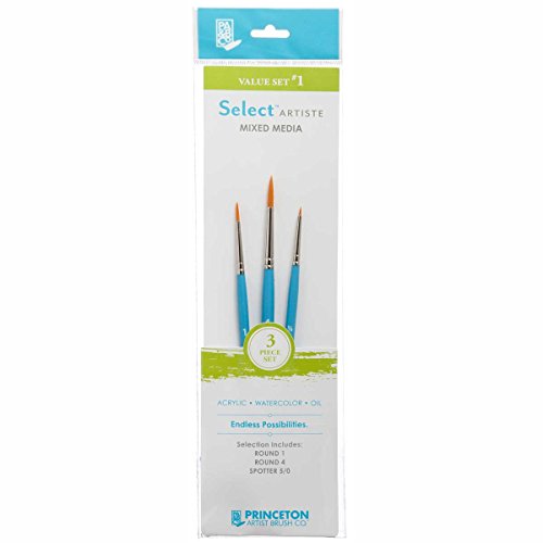 Buy now Princeton Select Artiste Brush Set No. 1, Synthetic, 3 Piece, 1 Count at indiglob india