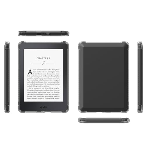 Buy now Clear Case for 6" Kindle Paperwhite 10th Generation 2018 (Model:PQ94WIF), Transparent Protective Thin Slim Soft TPU Cover for Paperwhite 4 10th Gen 6 Inch at indiglob india
