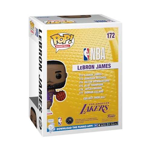 Buy now Funko POP! NBA: Lakers - Lebron James - Collectable Vinyl Figure - Gift Idea - Official Merchandise - for Kids & Adults - Sports Fans - Model Figure for Collectors and Display at indiglob india