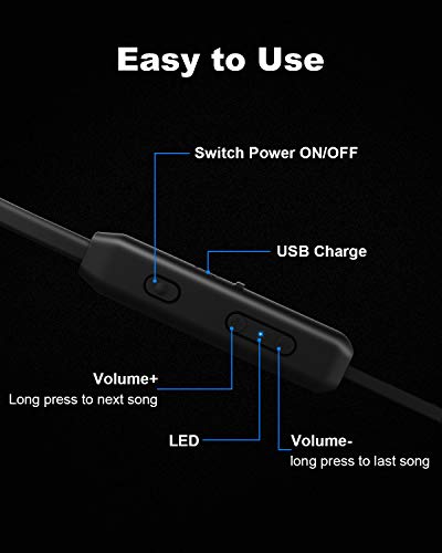 Buy now NANAMI Bluetooth Headphones Wireless Earbuds - Sports Magnetic Neckband Wireless Headsets, HiFi Stereo Deep Bass Updated Bluetooth 5.3 Earphones IPX7 Waterproof with Mic for Gym Running 24h Playtime at indiglob india