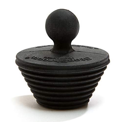 Buy now StopShroom Tub 2 Pack Universal Stopper for Bathtub and Bathroom Sink Drains, Black Plug 2pk, 2 Count at indiglob india